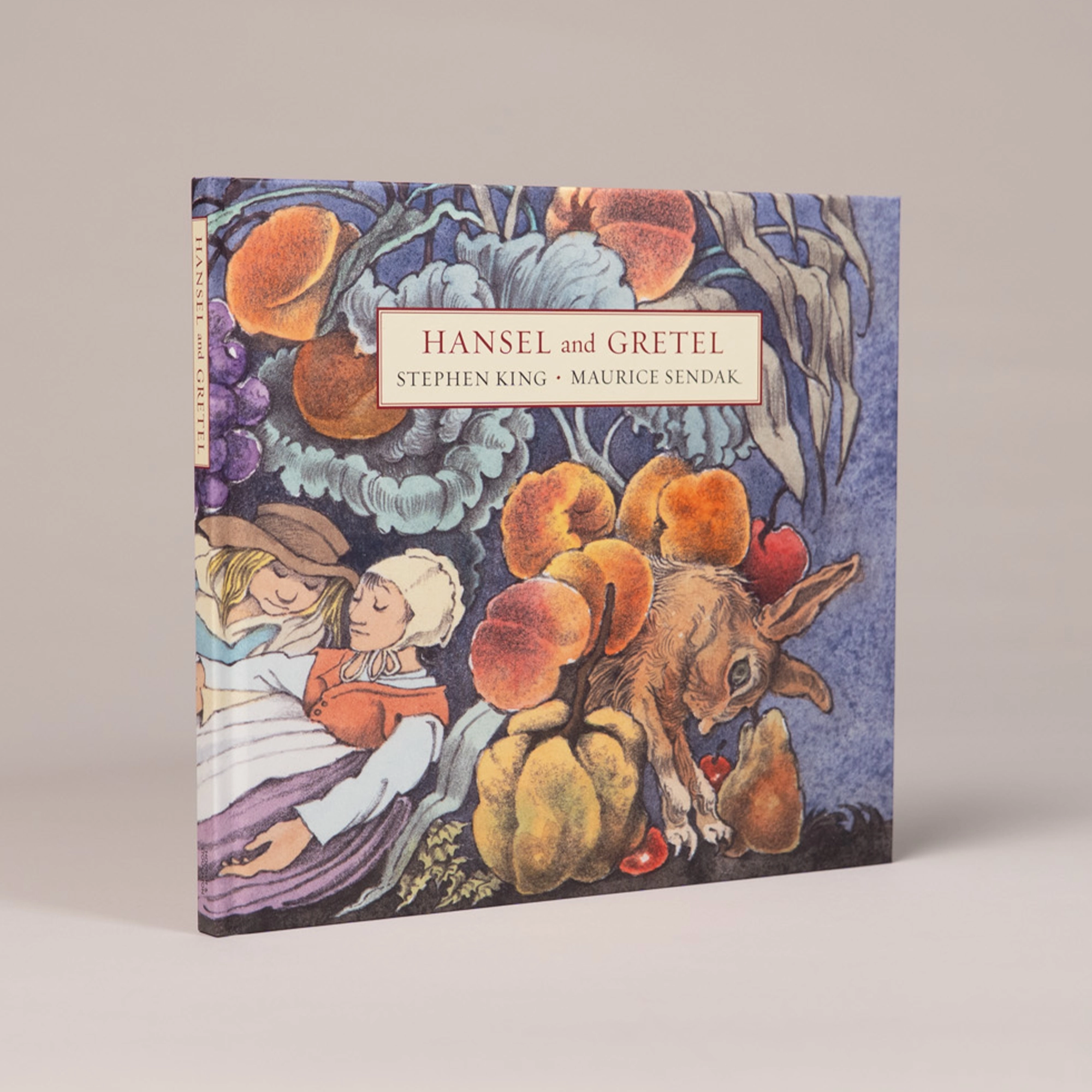 An angled copy of the deluxe edition of Hansel and Gretel